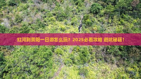 红河到贵州贵阳一日