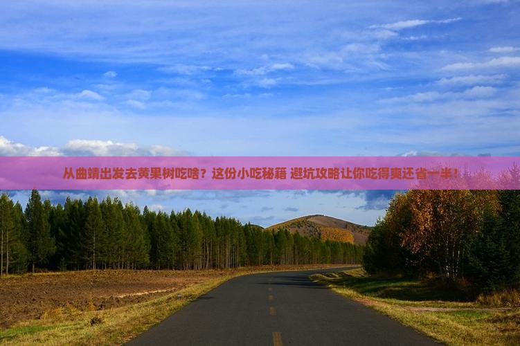 曲靖去贵州黄果树瀑布旅游小吃