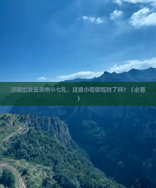 济南去贵州小七孔旅游小吃