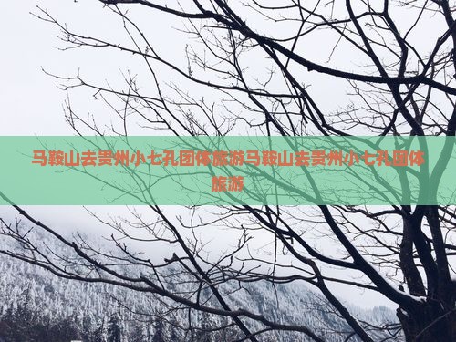 马鞍山去贵州小七孔团体旅游
