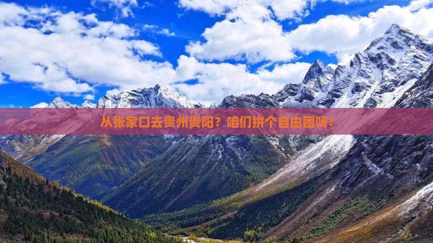 张家口到贵州贵阳自由团