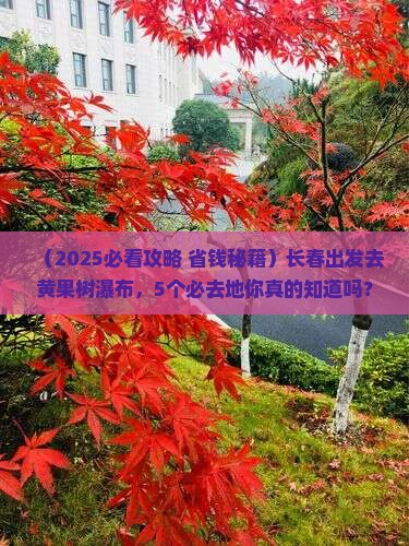 长春到贵州黄果树瀑布必去地