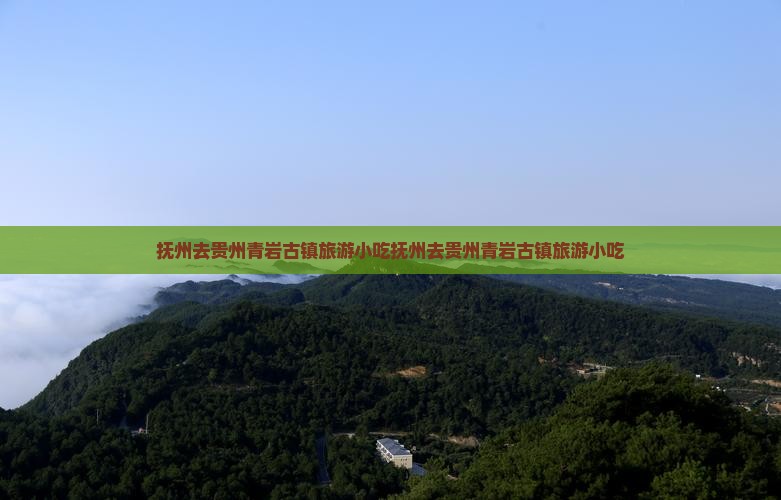 抚州去贵州青岩古镇旅游小吃