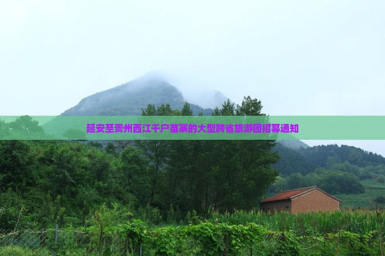 延安至贵州西江千户苗寨的大型跨省旅游团招募通知
