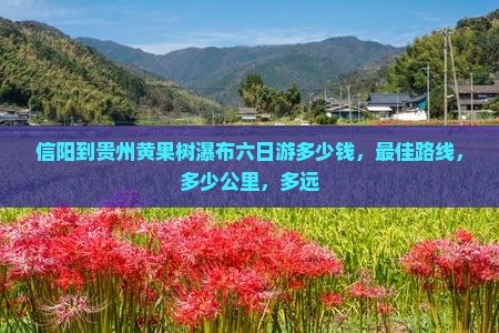 信阳到贵州黄果树瀑布六日游