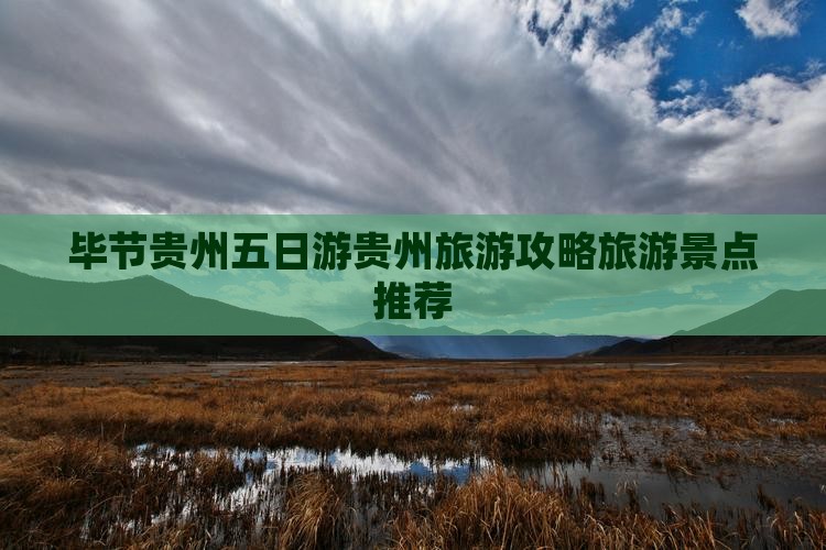 毕节到贵州五日游