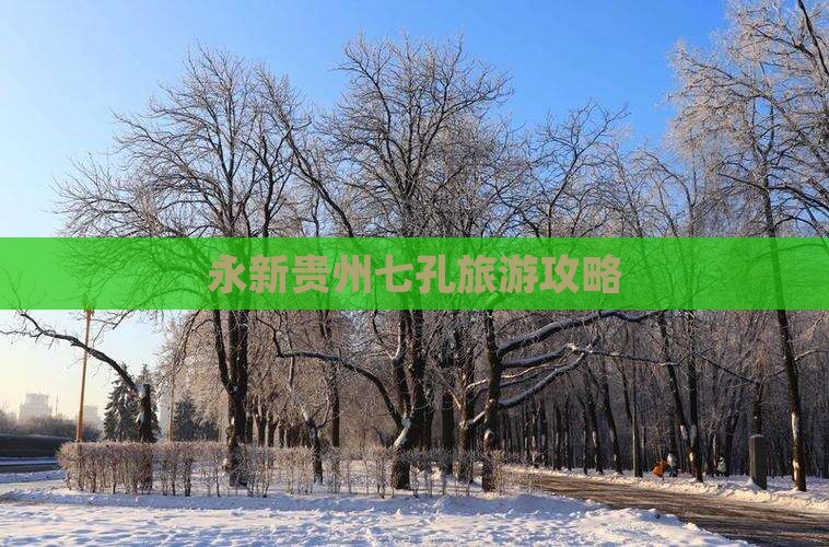 永新去贵州小七孔个人游