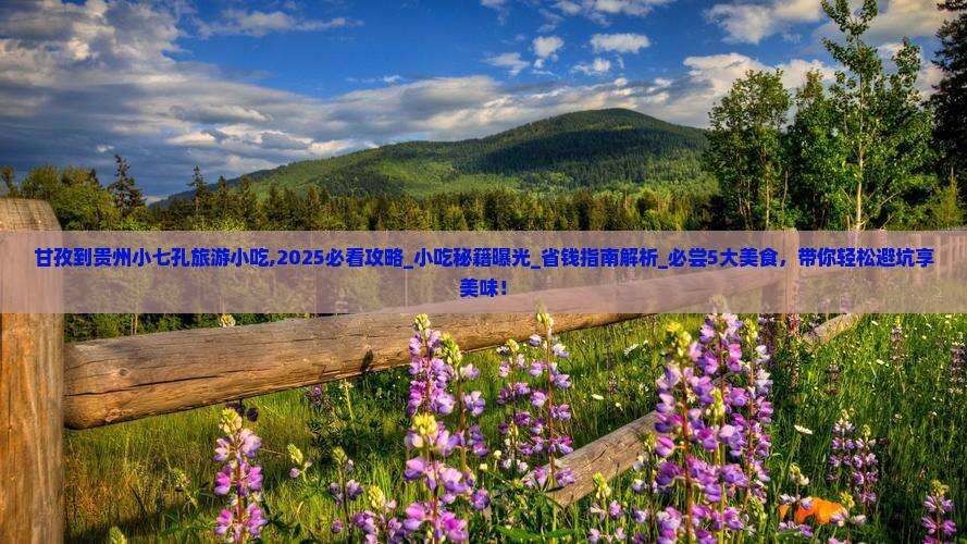 甘孜到贵州小七孔旅游小吃