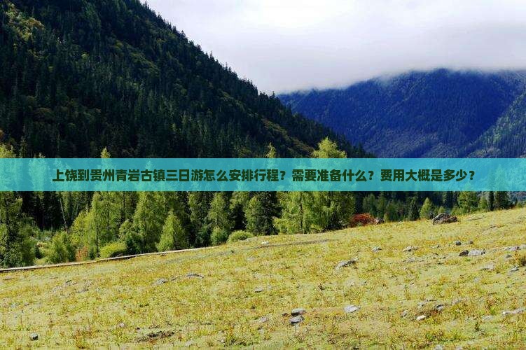 上饶到贵州青岩古镇三日游