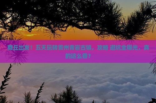 商丘到贵州青岩古镇五日游