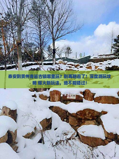 泰安到贵州青岩古镇哪里玩