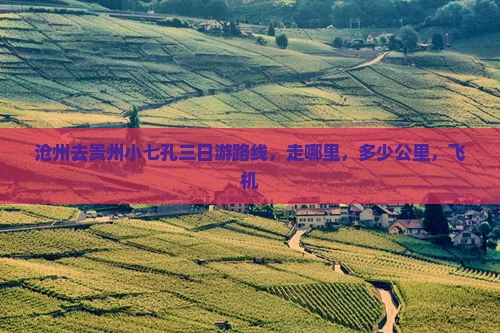 沧州去贵州小七孔三日游