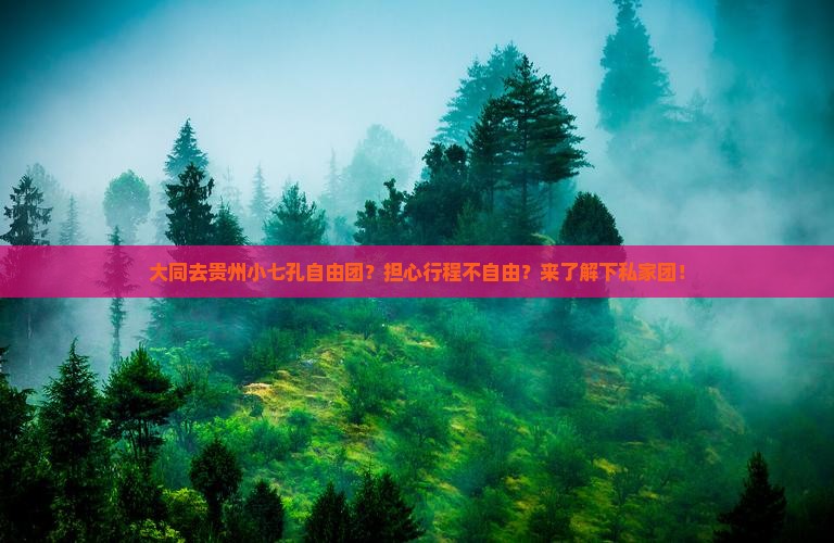 大同去贵州小七孔自由团