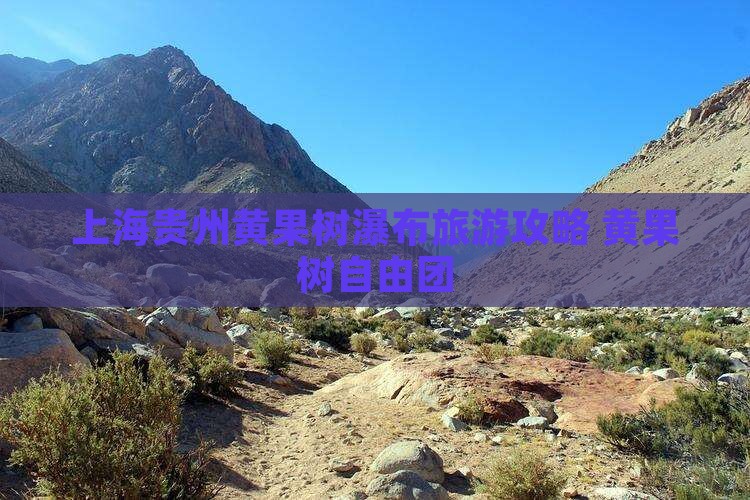 上海到贵州黄果树瀑布自由团