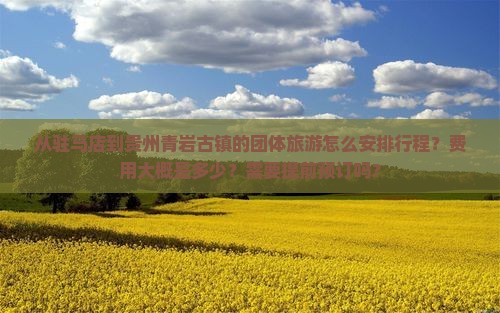 驻马店到贵州青岩古镇团体旅游