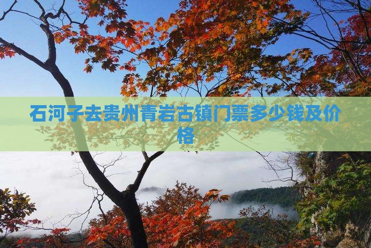 石河子去贵州青岩古镇门票