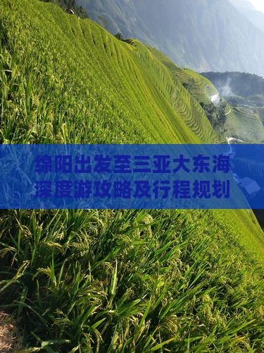 绵阳出发至三亚大东海深度游攻略及行程规划