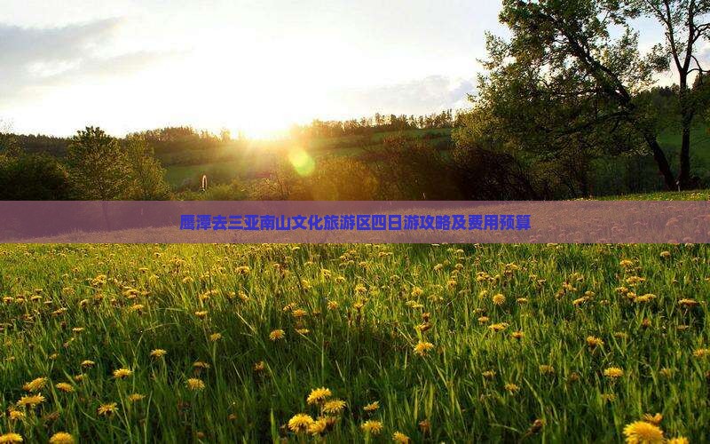 鹰潭去三亚南山文化旅游区四日游攻略及费用预算