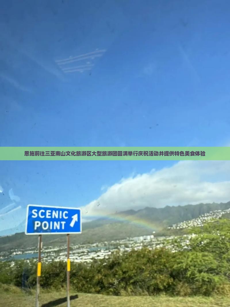 恩施前往三亚南山文化旅游区大型旅游团圆满举行庆祝活动并提供特色美食体验