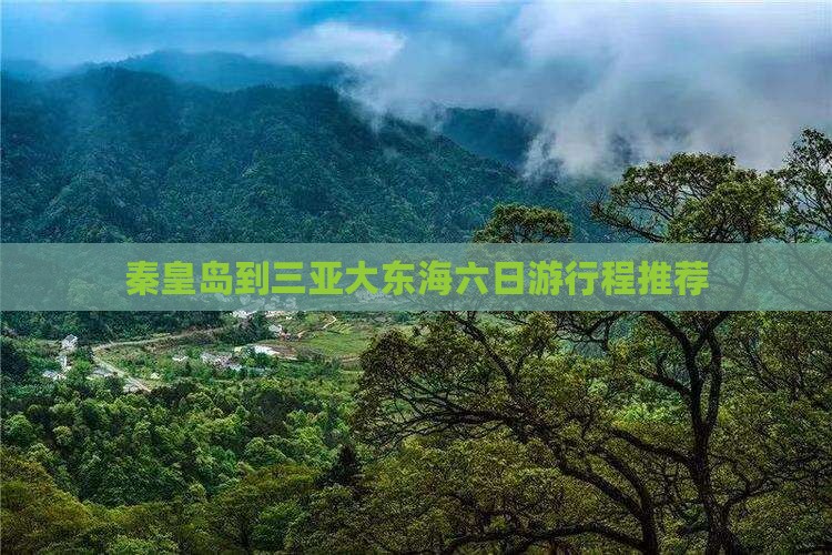 秦皇岛到三亚大东海六日游行程推荐