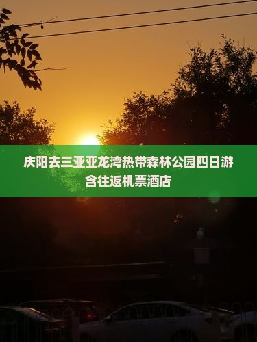 庆阳去三亚亚龙湾热带森林公园四日游含往返机票酒店