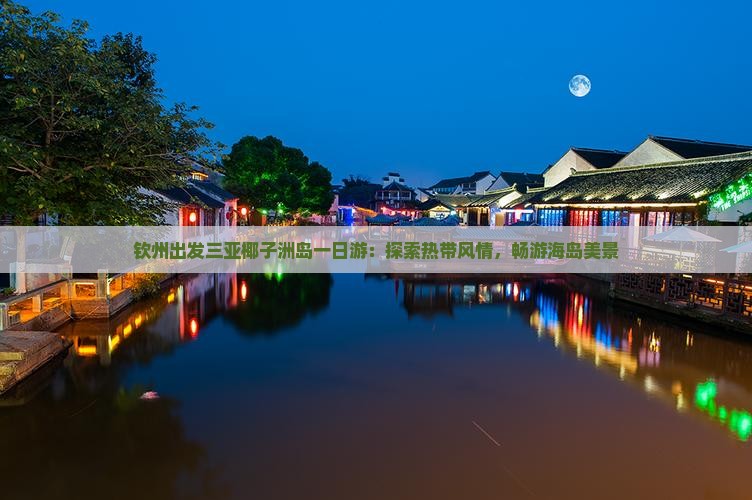 钦州出发三亚椰子洲岛一日游：探索热带风情，畅游海岛美景