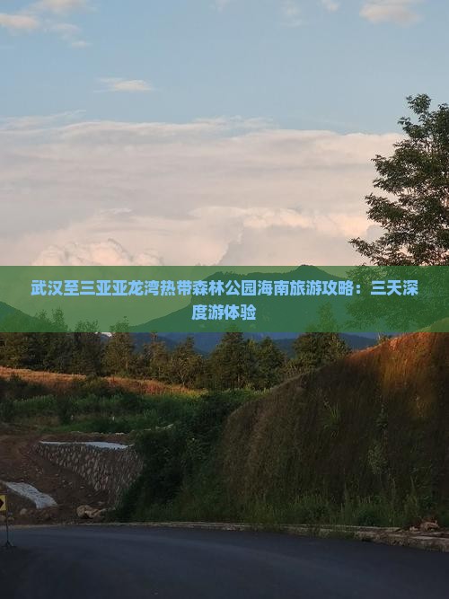 武汉至三亚亚龙湾热带森林公园海南旅游攻略：三天深度游体验