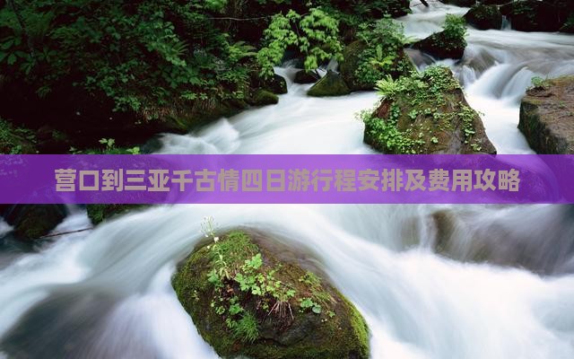 营口到三亚千古情四日游行程安排及费用攻略