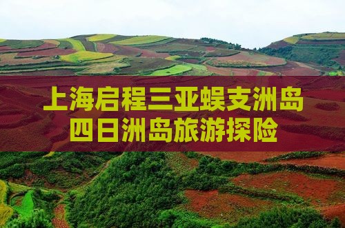 上海启程三亚蜈支洲岛四日洲岛旅游探险