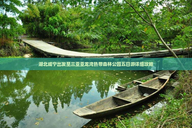 湖北咸宁出发至三亚亚龙湾热带森林公园五日游详细攻略