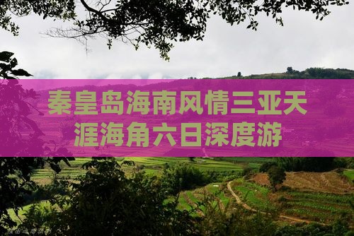 秦皇岛海南风情三亚天涯海角六日深度游