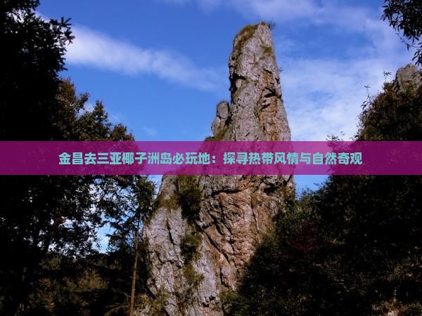 金昌去三亚椰子洲岛必玩地：探寻热带风情与自然奇观