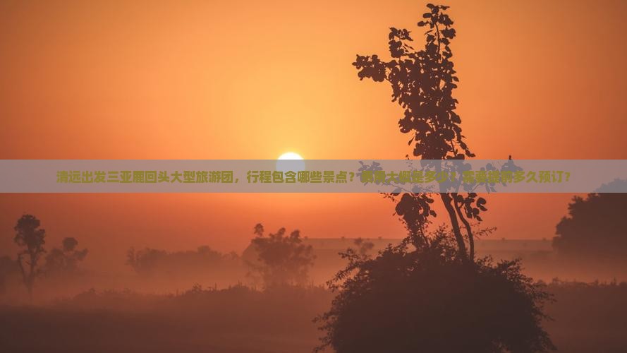 清远出发三亚鹿回头大型旅游团