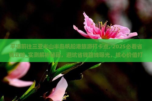 平凉前往三亚半山半岛帆船港旅游打卡点