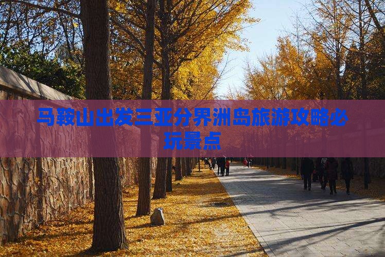 马鞍山出发三亚分界洲岛必玩地