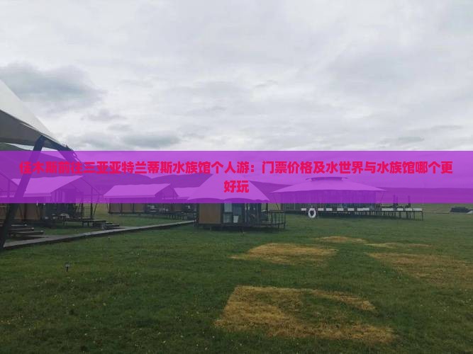 佳木斯前往三亚亚特兰蒂斯水族馆个人游