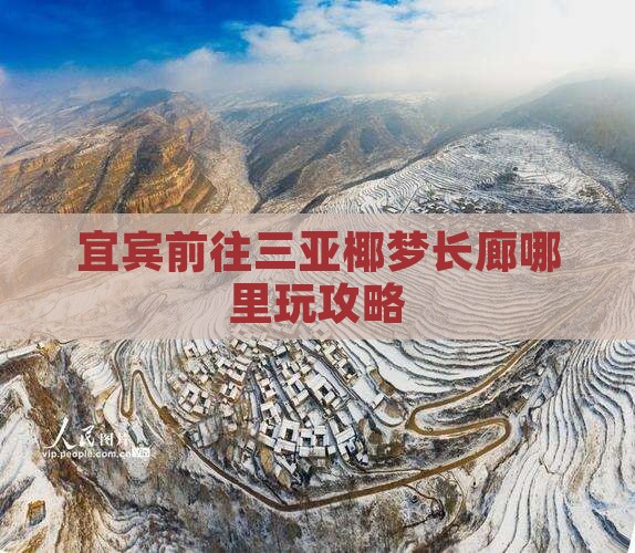 宜宾前往三亚椰梦长廊哪里玩攻略