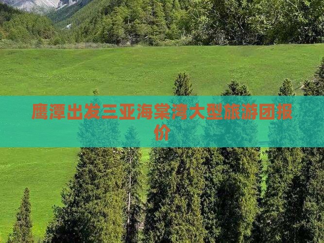 鹰潭出发三亚海棠湾大型旅游团报价