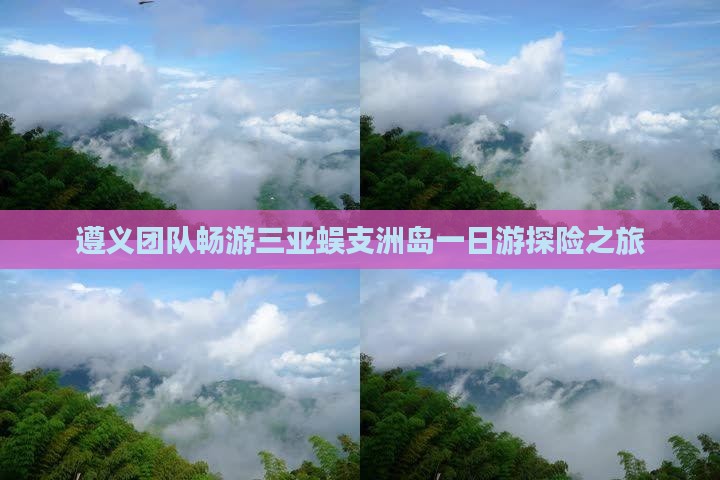 遵义团队畅游三亚蜈支洲岛一日游探险之旅