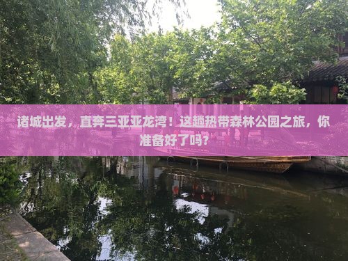 诸城去三亚亚龙湾热带森林公园攻略