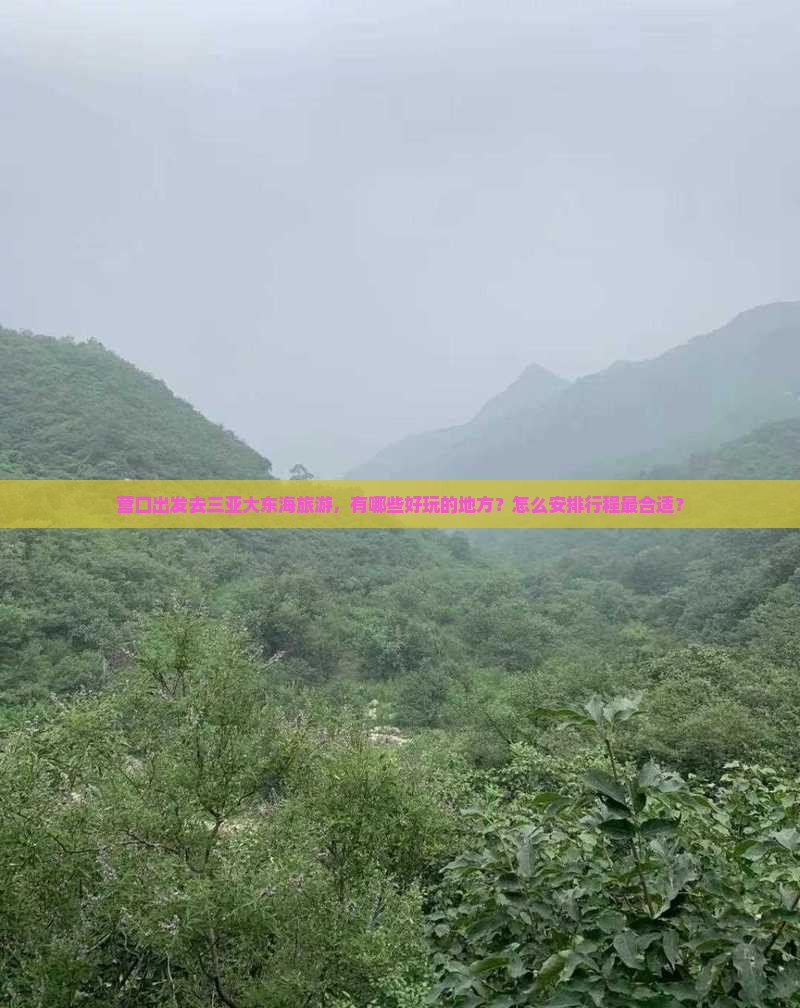 营口出发三亚大东海哪里玩