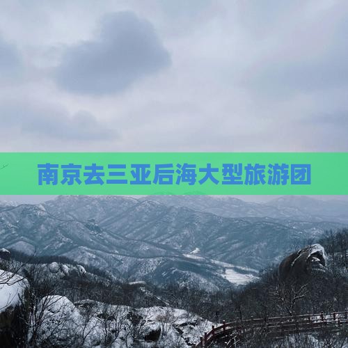 南京去三亚后海大型旅游团