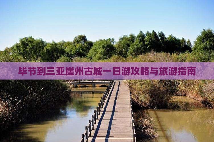 毕节去三亚崖洲古城一日游