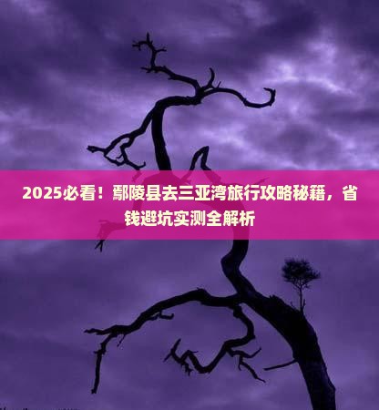 鄢陵县去三亚三亚湾旅行社