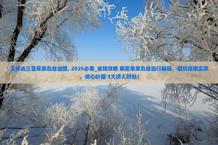 玉林去三亚呆呆岛自由团