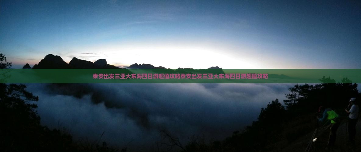 泰安出发三亚大东海四日游