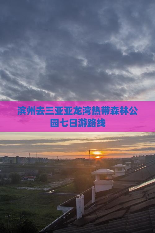 滨州去三亚亚龙湾热带森林公园七日游