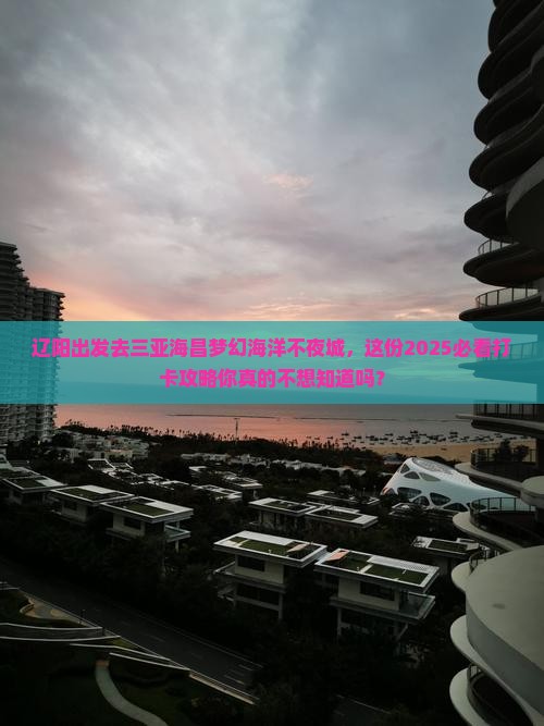 辽阳出发三亚海昌梦幻海洋不夜城旅游打卡点