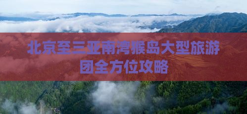 北京至三亚南湾猴岛大型旅游团全方位攻略