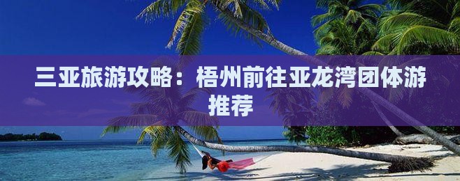 三亚旅游攻略：梧州前往亚龙湾团体游推荐